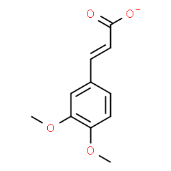 ChemSpider 2D Image | (2E)-3-(3,4-Dimethoxyphenyl)acrylate | C11H11O4