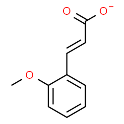 ChemSpider 2D Image | (2E)-3-(2-Methoxyphenyl)acrylate | C10H9O3