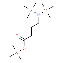ChemSpider 2D Image | N,N,O-Tris-(trimethylsilyl)-4-aminobutyric acid | C13H33NO2Si3