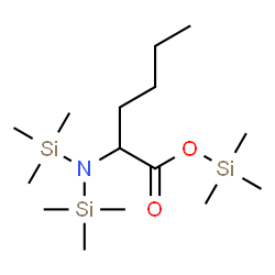 ChemSpider 2D Image | Trimethylsilyl N,N-bis(trimethylsilyl)norleucinate | C15H37NO2Si3