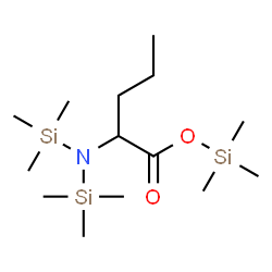 ChemSpider 2D Image | Trimethylsilyl N,N-bis(trimethylsilyl)norvalinate | C14H35NO2Si3