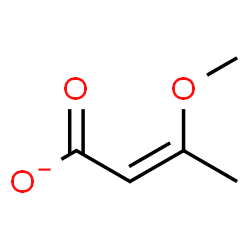 ChemSpider 2D Image | (2Z)-3-Methoxy-2-butenoate | C5H7O3