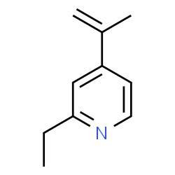 ChemSpider 2D Image | 2-Ethyl-4-isopropenylpyridine | C10H13N