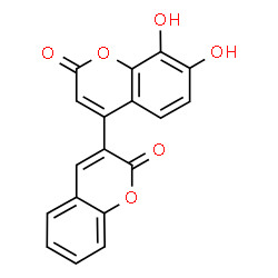 ChemSpider 2D Image | 7',8'-Dihydroxy-2H,2'H-3,4'-bichromene-2,2'-dione | C18H10O6