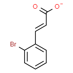 ChemSpider 2D Image | (2E)-3-(2-Bromophenyl)acrylate | C9H6BrO2