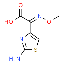 ChemSpider 2D Image | 2-(2-Aminothiazole-4-yl)-2-methoxyiminoacetic acid | C6H7N3O3S