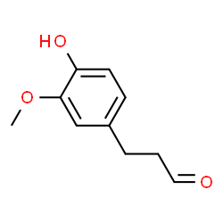 ChemSpider 2D Image | 4-Hydroxy-3-methoxybenzenepropanal | C10H12O3
