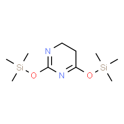 ChemSpider 2D Image | 2,6-Bis[(trimethylsilyl)oxy]-4,5-dihydropyrimidine | C10H22N2O2Si2