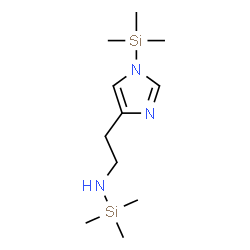ChemSpider 2D Image | N-(Trimethylsilyl)-N-(2-[1-(trimethylsilyl)-1H-imidazol-4-yl]ethyl)amine | C11H25N3Si2