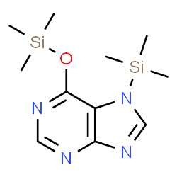 ChemSpider 2D Image | 7-(Trimethylsilyl)-6-[(trimethylsilyl)oxy]-7H-purine | C11H20N4OSi2