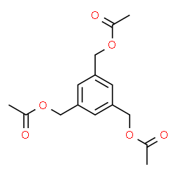 ChemSpider 2D Image | Benzene-1,3,5-triyltris(methylene) triacetate | C15H18O6