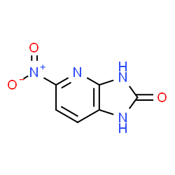 ChemSpider 2D Image | 5-Nitro-1H-imidazo[4,5-b]pyridin-2(3H)-one | C6H4N4O3