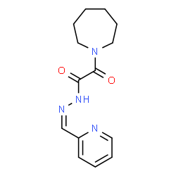 ChemSpider 2D Image | 2-(1-Azepanyl)-2-oxo-N'-[(Z)-2-pyridinylmethylene]acetohydrazide | C14H18N4O2