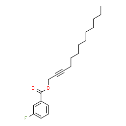 ChemSpider 2D Image | 2-Tridecyn-1-yl 3-fluorobenzoate | C20H27FO2