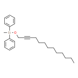 ChemSpider 2D Image | Methyl(diphenyl)(2-tridecyn-1-yloxy)silane | C26H36OSi