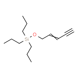 ChemSpider 2D Image | (2-Penten-4-yn-1-yloxy)(tripropyl)silane | C14H26OSi