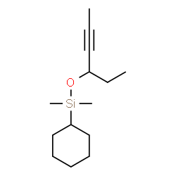 ChemSpider 2D Image | Cyclohexyl(4-hexyn-3-yloxy)dimethylsilane | C14H26OSi