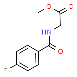 ChemSpider 2D Image | Methyl N-(4-fluorobenzoyl)glycinate | C10H10FNO3