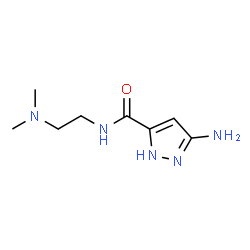 ChemSpider 2D Image | 3-Amino-N-[2-(dimethylamino)ethyl]-1H-pyrazole-5-carboxamide | C8H15N5O