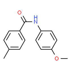 ChemSpider 2D Image | N-(4-Methoxyphenyl)-4-methylbenzamide | C15H15NO2
