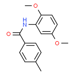 ChemSpider 2D Image | N-(2,5-Dimethoxyphenyl)-4-methylbenzamide | C16H17NO3