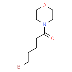 ChemSpider 2D Image | 5-Bromo-1-(4-morpholinyl)-1-pentanone | C9H16BrNO2