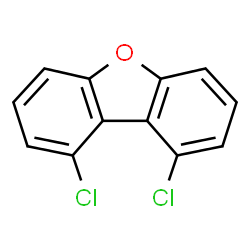 ChemSpider 2D Image | 1,9-DICHLORODIBENZOFURAN | C12H6Cl2O