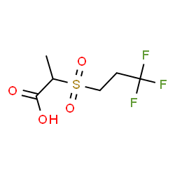 ChemSpider 2D Image | 2-[(3,3,3-Trifluoropropyl)sulfonyl]propanoic acid | C6H9F3O4S
