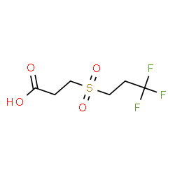 ChemSpider 2D Image | 3-[(3,3,3-Trifluoropropyl)sulfonyl]propanoic acid | C6H9F3O4S