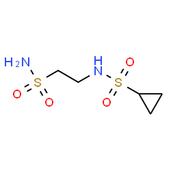ChemSpider 2D Image | N-(2-Sulfamoylethyl)cyclopropanesulfonamide | C5H12N2O4S2