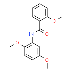 ChemSpider 2D Image | N-(2,5-Dimethoxyphenyl)-2-methoxybenzamide | C16H17NO4