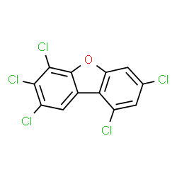 ChemSpider 2D Image | 1,3,6,7,8-Pentachlorodibenzofuran | C12H3Cl5O
