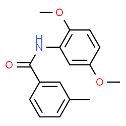 ChemSpider 2D Image | N-(2,5-Dimethoxyphenyl)-3-methylbenzamide | C16H17NO3