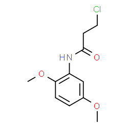 ChemSpider 2D Image | 3-Chloro-N-(2,5-dimethoxyphenyl)propanamide | C11H14ClNO3