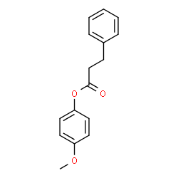 ChemSpider 2D Image | 4-Methoxyphenyl 3-phenylpropanoate | C16H16O3