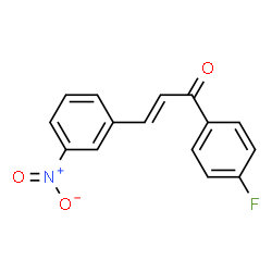 ChemSpider 2D Image | 3-Nitro-4'-fluorochalcone | C15H10FNO3