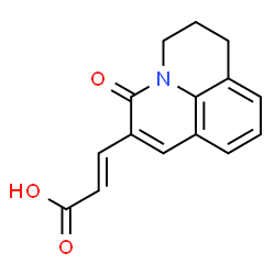 ChemSpider 2D Image | (2E)-3-(5-Oxo-2,3-dihydro-1H,5H-pyrido[3,2,1-ij]quinolin-6-yl)acrylic acid | C15H13NO3
