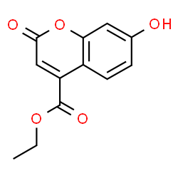 ChemSpider 2D Image | Ethyl 7-hydroxy-2-oxo-2H-chromene-4-carboxylate | C12H10O5