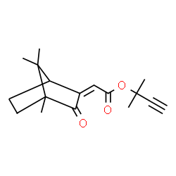 ChemSpider 2D Image | 2-Methyl-3-butyn-2-yl (2Z)-(4,7,7-trimethyl-3-oxobicyclo[2.2.1]hept-2-ylidene)acetate | C17H22O3