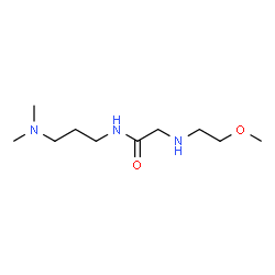 ChemSpider 2D Image | N-[3-(Dimethylamino)propyl]-N~2~-(2-methoxyethyl)glycinamide | C10H23N3O2