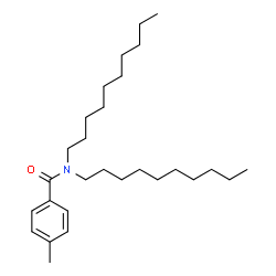 ChemSpider 2D Image | N,N-Didecyl-4-methylbenzamide | C28H49NO