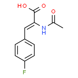 ChemSpider 2D Image | (2Z)-2-Acetamido-3-(4-fluorophenyl)acrylic acid | C11H10FNO3
