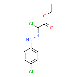 ChemSpider 2D Image | Ethyl (2Z)-chloro[(4-chlorophenyl)hydrazono]acetate | C10H10Cl2N2O2