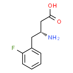ChemSpider 2D Image | (3R)-3-Amino-4-(2-fluorophenyl)butanoic acid | C10H12FNO2