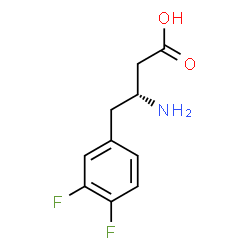 ChemSpider 2D Image | (3R)-3-Amino-4-(3,4-difluorophenyl)butanoic acid | C10H11F2NO2