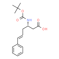 ChemSpider 2D Image | Boc-Styryl-L-β-homoalanine | C17H23NO4