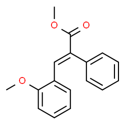 ChemSpider 2D Image | Methyl (2E)-3-(2-methoxyphenyl)-2-phenylacrylate | C17H16O3
