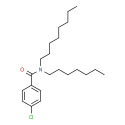 ChemSpider 2D Image | 4-Chloro-N-heptyl-N-octylbenzamide | C22H36ClNO