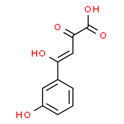ChemSpider 2D Image | (3Z)-4-Hydroxy-4-(3-hydroxyphenyl)-2-oxo-3-butenoic acid | C10H8O5