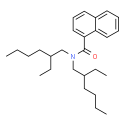 ChemSpider 2D Image | N,N-Bis(2-ethylhexyl)-1-naphthamide | C27H41NO